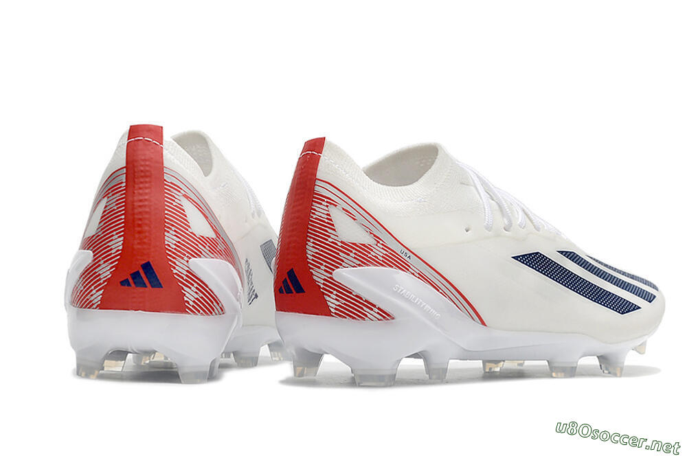 Men's Adidas X Speedportal.1 UAS FG Football Boots - White/Black/Red 6