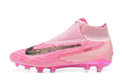 Men's Nike Phantom GX Elite DF Link FG Football Boots - Pink/Black/Gold