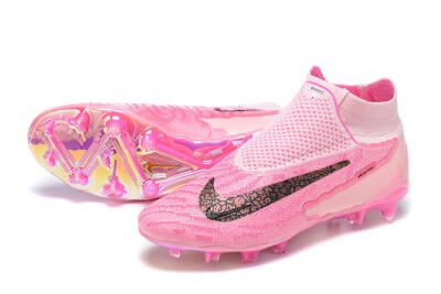 Men's Nike Phantom GX Elite DF Link FG Football Boots - Pink/Black/Gold