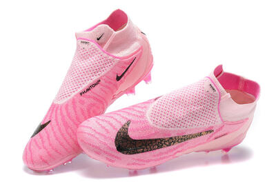 Men's Nike Phantom GX Elite DF Link FG Football Boots - Pink/Black/Gold