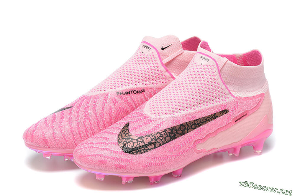 Men's Nike Phantom GX Elite DF Link FG Football Boots - Pink/Black/Gold 9