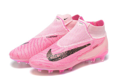 Men's Nike Phantom GX Elite DF Link FG Football Boots - Pink/Black/Gold