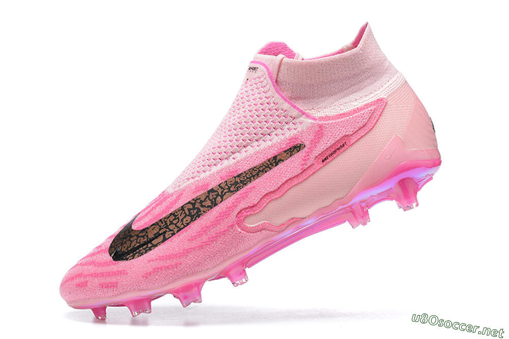 Men's Nike Phantom GX Elite DF Link FG Football Boots - Pink/Black/Gold 7