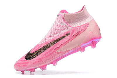 Men's Nike Phantom GX Elite DF Link FG Football Boots - Pink/Black/Gold