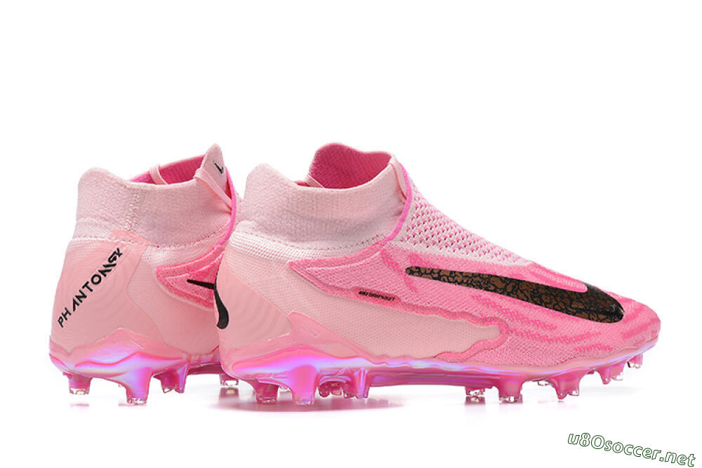 Men's Nike Phantom GX Elite DF Link FG Football Boots - Pink/Black/Gold 8