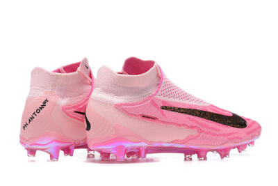 Men's Nike Phantom GX Elite DF Link FG Football Boots - Pink/Black/Gold