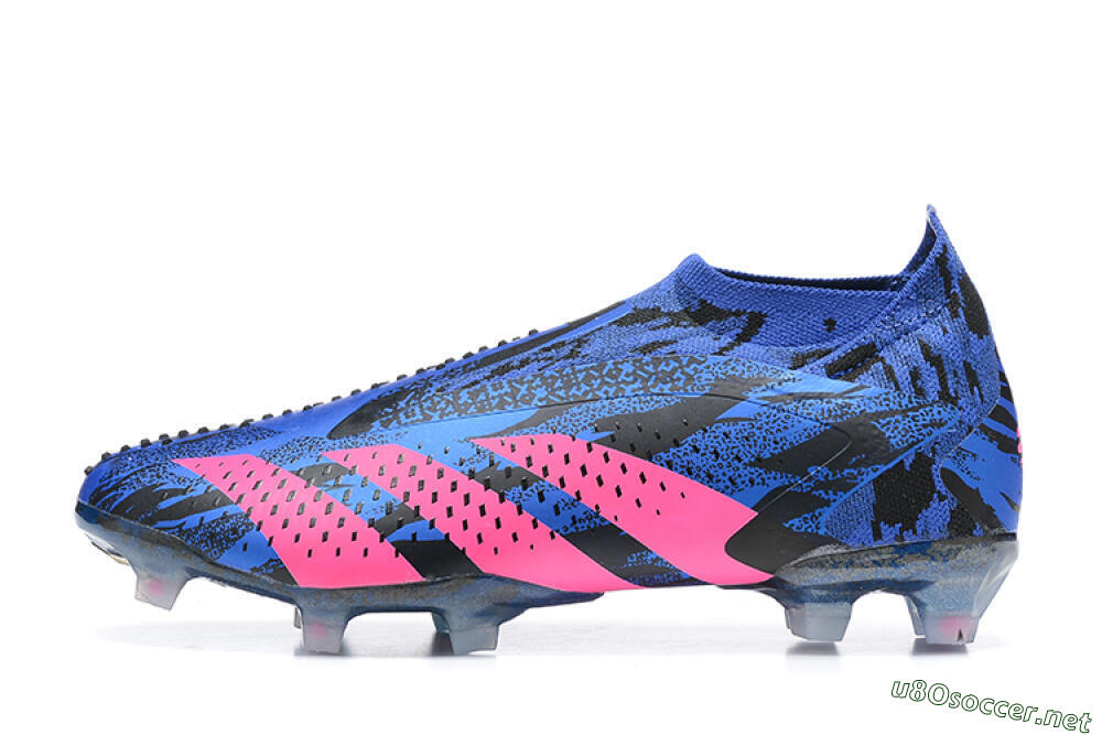 Men's Paul Pogba x Adidas Predator Accuracy+ FG Football Boots - Blue/Black/Pink 0