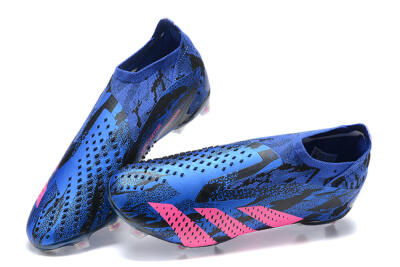 Men's Paul Pogba x Adidas Predator Accuracy+ FG Football Boots - Blue/Black/Pink