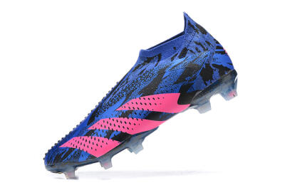 Men's Paul Pogba x Adidas Predator Accuracy+ FG Football Boots - Blue/Black/Pink