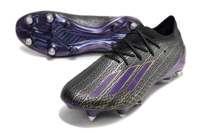 Men's Adidas X Speedportal.1 FG Football Boots - Black/Sliver/Purple