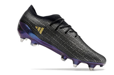 Men's Adidas X Speedportal.1 FG Football Boots - Black/Sliver/Purple