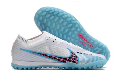 Men's Nike Air Zoom Mercurial Vapor 15 Elite TF Football Shoes - White/Blue/Pink