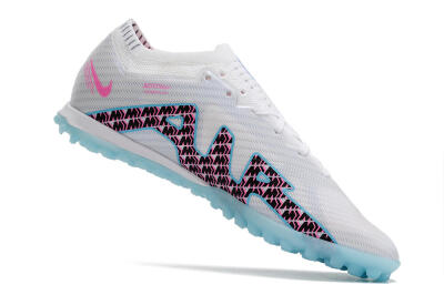 Men's Nike Air Zoom Mercurial Vapor 15 Elite TF Football Shoes - White/Blue/Pink