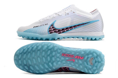 Men's Nike Air Zoom Mercurial Vapor 15 Elite TF Football Shoes - White/Blue/Pink