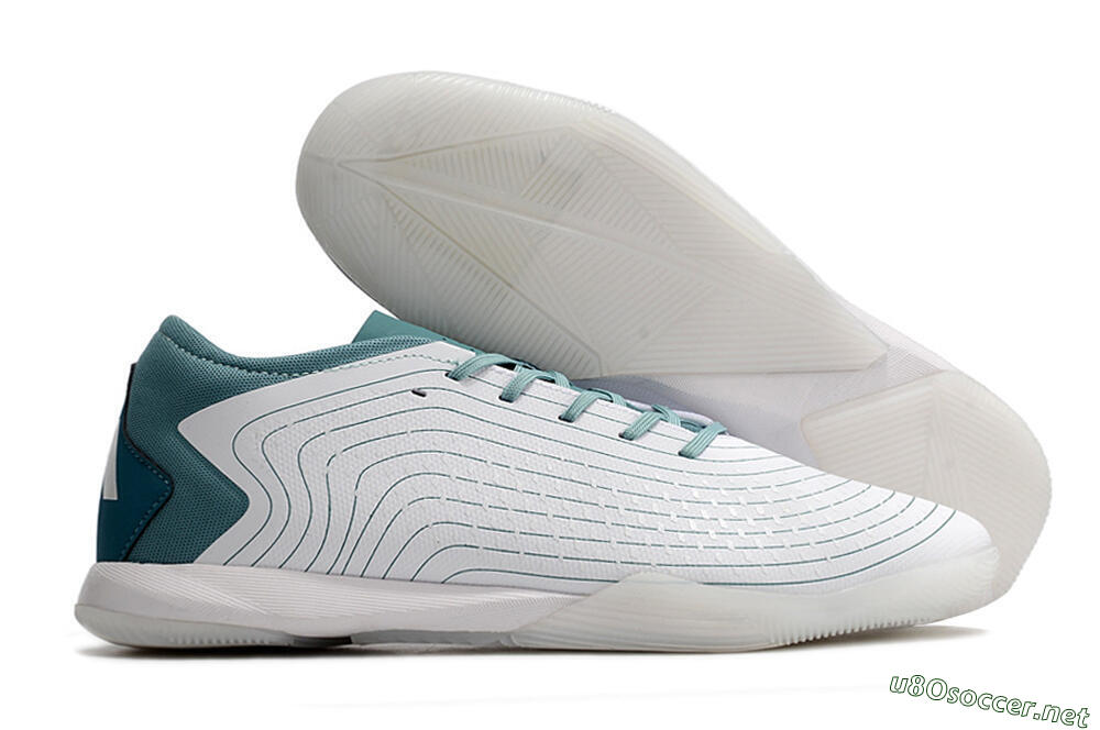 Men's Adidas Predator Accuracy.3 IC Football Shoes - White/Blue 2
