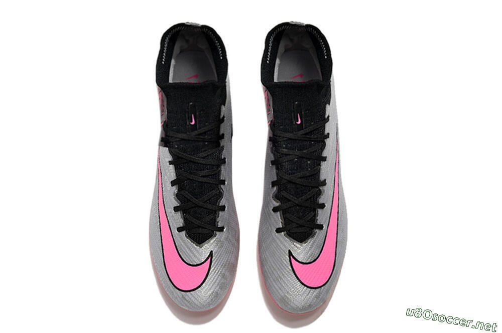 Unisex Nike Air Zoom Mercurial Superfly 9 Elite AG Football Boots - Sliver/Pink/Black 4