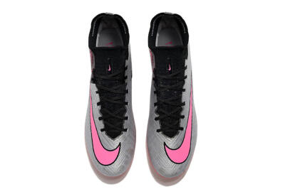 Unisex Nike Air Zoom Mercurial Superfly 9 Elite AG Football Boots - Sliver/Pink/Black