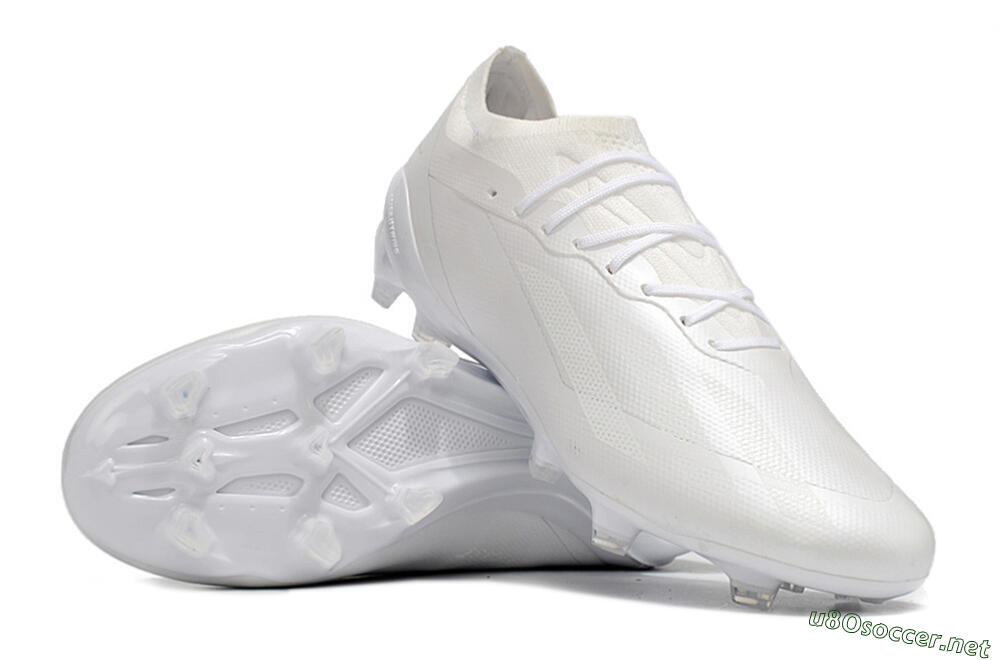Men's Adidas X Speedportal.1 FG Football Boots - White/White 3