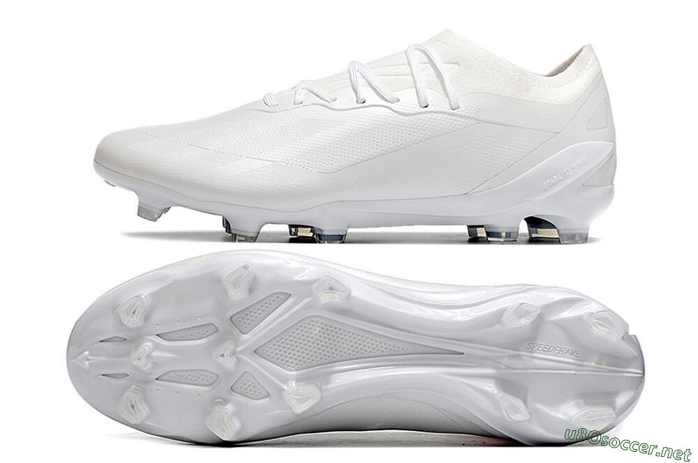 Men's Adidas X Speedportal.1 FG Football Boots - White/White 1