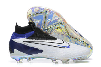 Men's Nike Phantom GX Elite DF FG Football Boots - White/Blue/Black