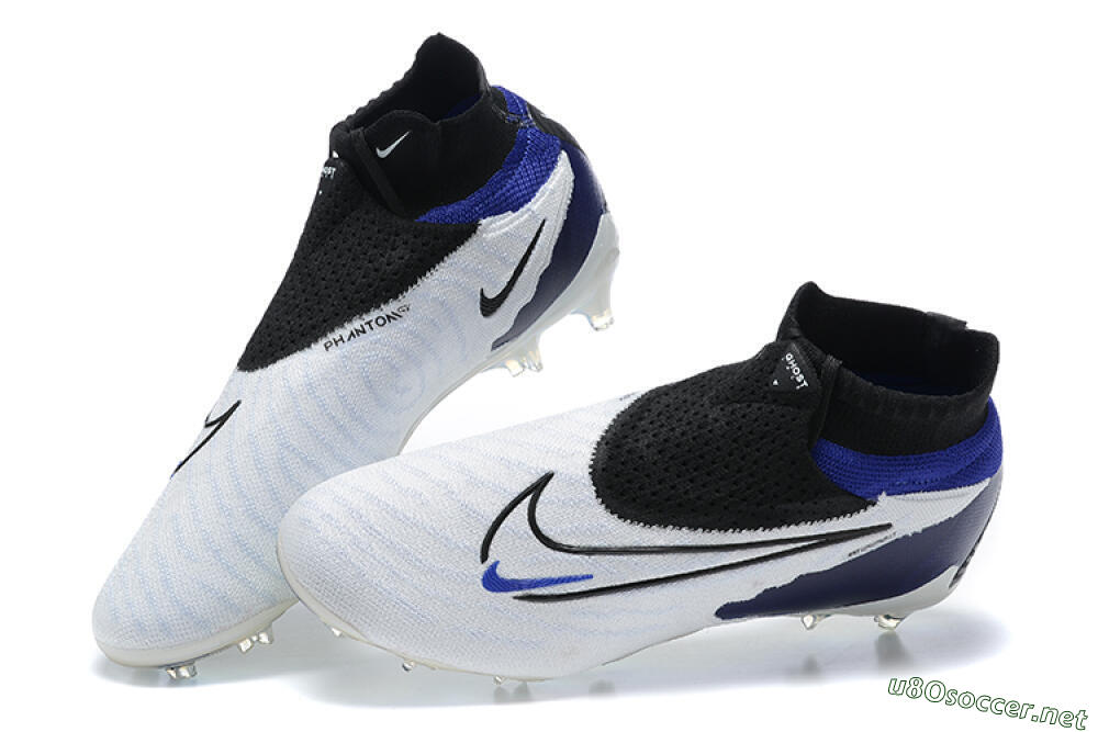 Men's Nike Phantom GX Elite DF FG Football Boots - White/Blue/Black 3