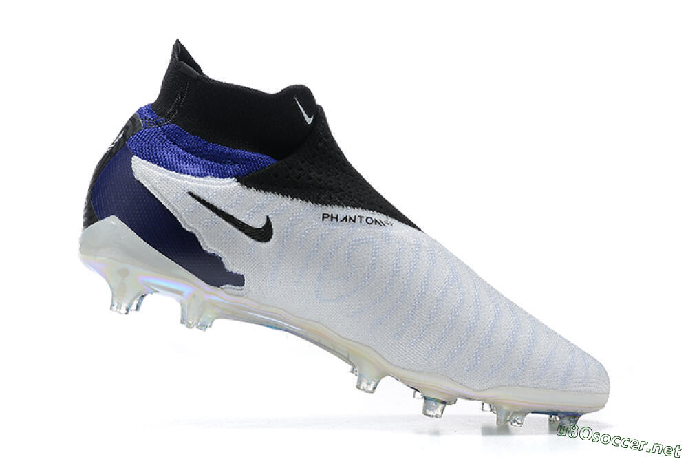 Men's Nike Phantom GX Elite DF FG Football Boots - White/Blue/Black 4