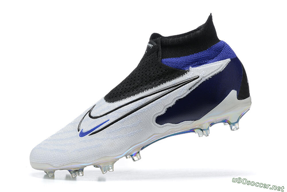 Men's Nike Phantom GX Elite DF FG Football Boots - White/Blue/Black 5