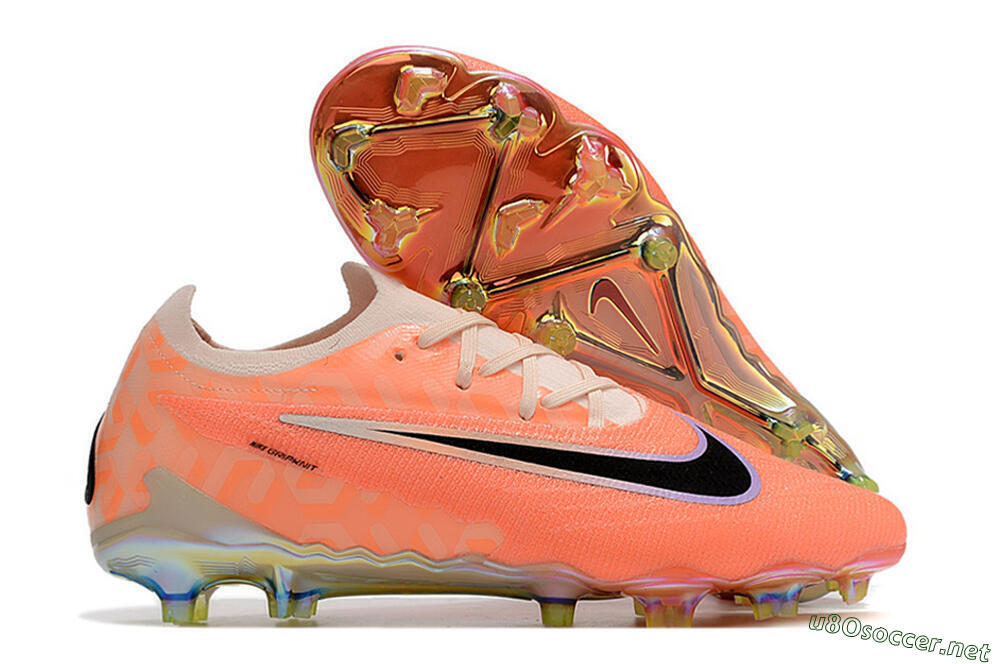 Men's Nike Phantom GX Elite FG Football Boots - Orange/Black/Sliver 2