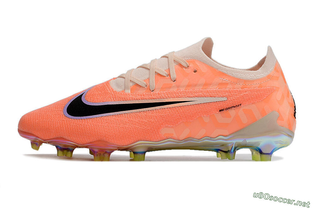 Men's Nike Phantom GX Elite FG Football Boots - Orange/Black/Sliver 0