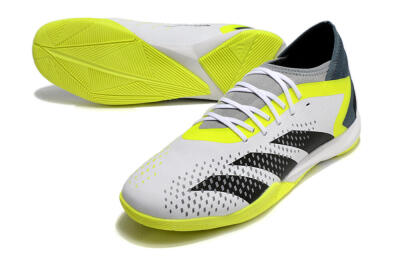 Men's Adidas Predator Accuracy.3 IC Football Shoes - White/Black/Yellow