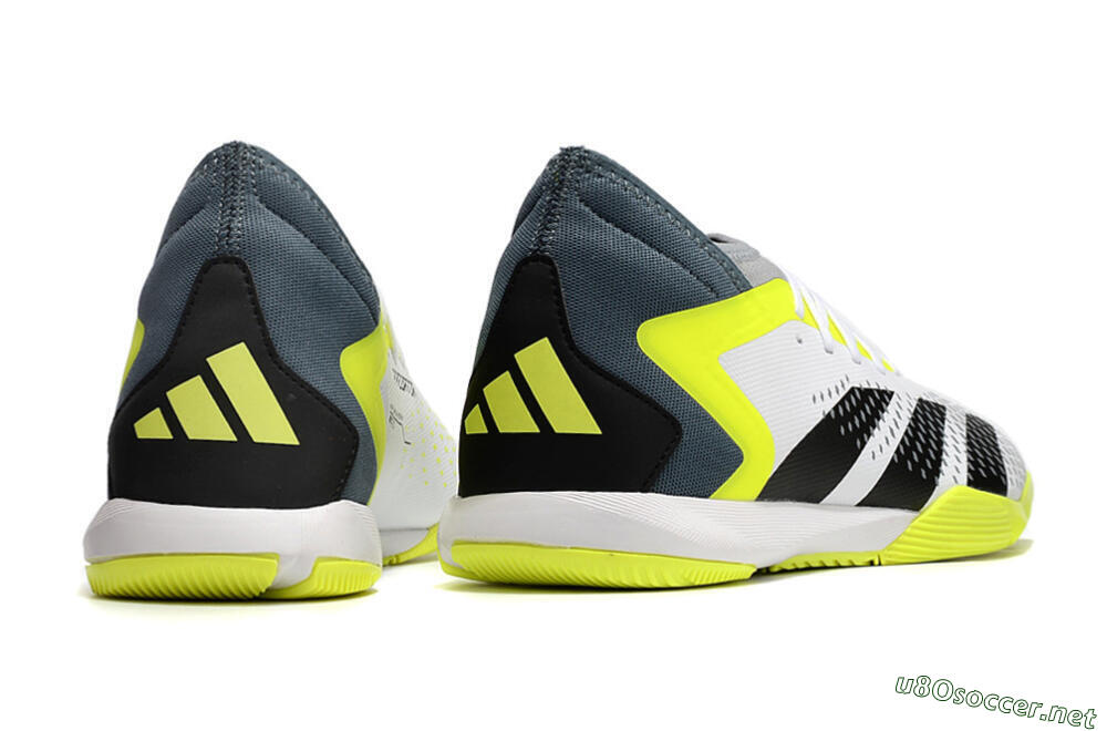 Men's Adidas Predator Accuracy.3 IC Football Shoes - White/Black/Yellow 6