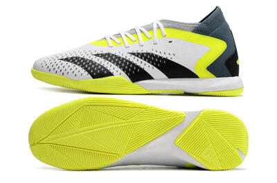 Men's Adidas Predator Accuracy.3 IC Football Shoes - White/Black/Yellow