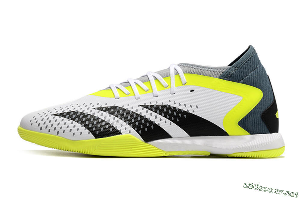 Men's Adidas Predator Accuracy.3 IC Football Shoes - White/Black/Yellow 0