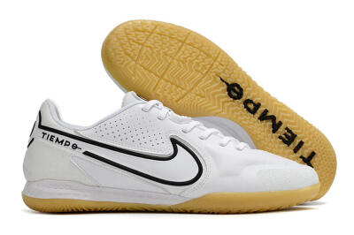 Men's Nike React Tiempo Legend 9 Pro IC Football Shoes - White/Black