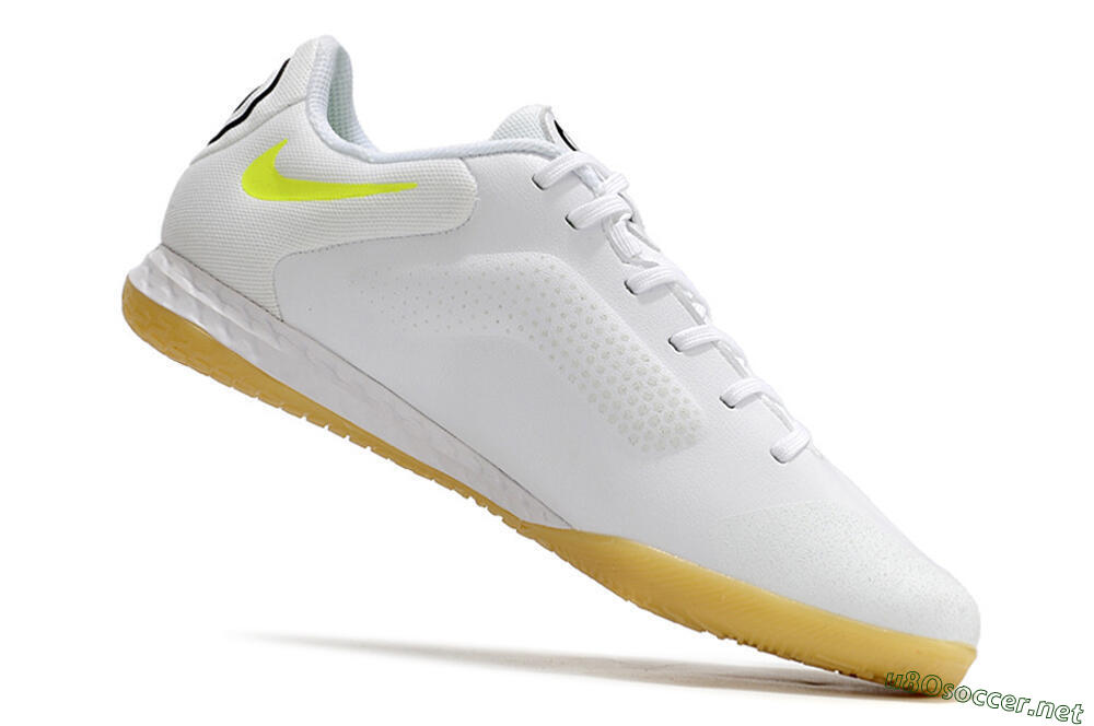 Men's Nike React Tiempo Legend 9 Pro IC Football Shoes - White/Black 4
