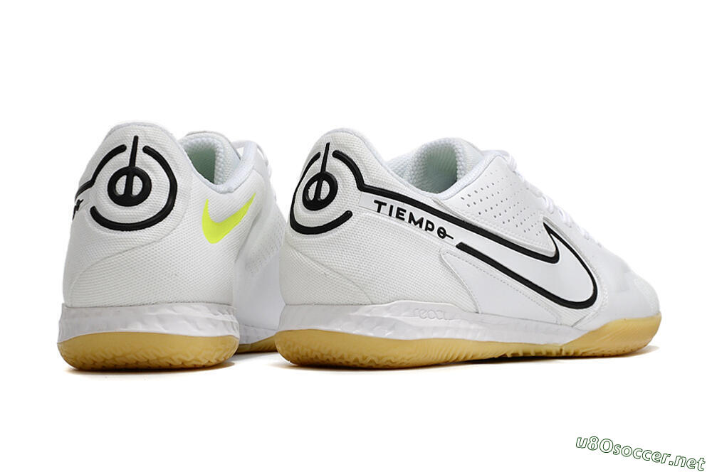 Men's Nike React Tiempo Legend 9 Pro IC Football Shoes - White/Black 6