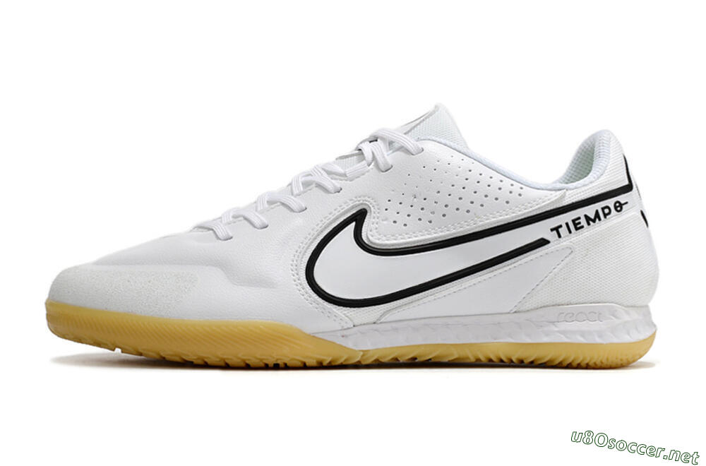 Men's Nike React Tiempo Legend 9 Pro IC Football Shoes - White/Black 0