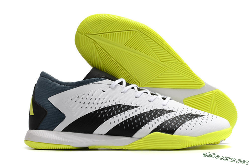 Men's Adidas Predator Accuracy.3 IC Football Shoes - White/Black/Blue 2