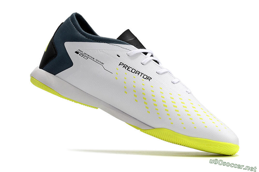 Men's Adidas Predator Accuracy.3 IC Football Shoes - White/Black/Blue 4