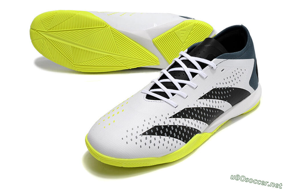 Men's Adidas Predator Accuracy.3 IC Football Shoes - White/Black/Blue 3