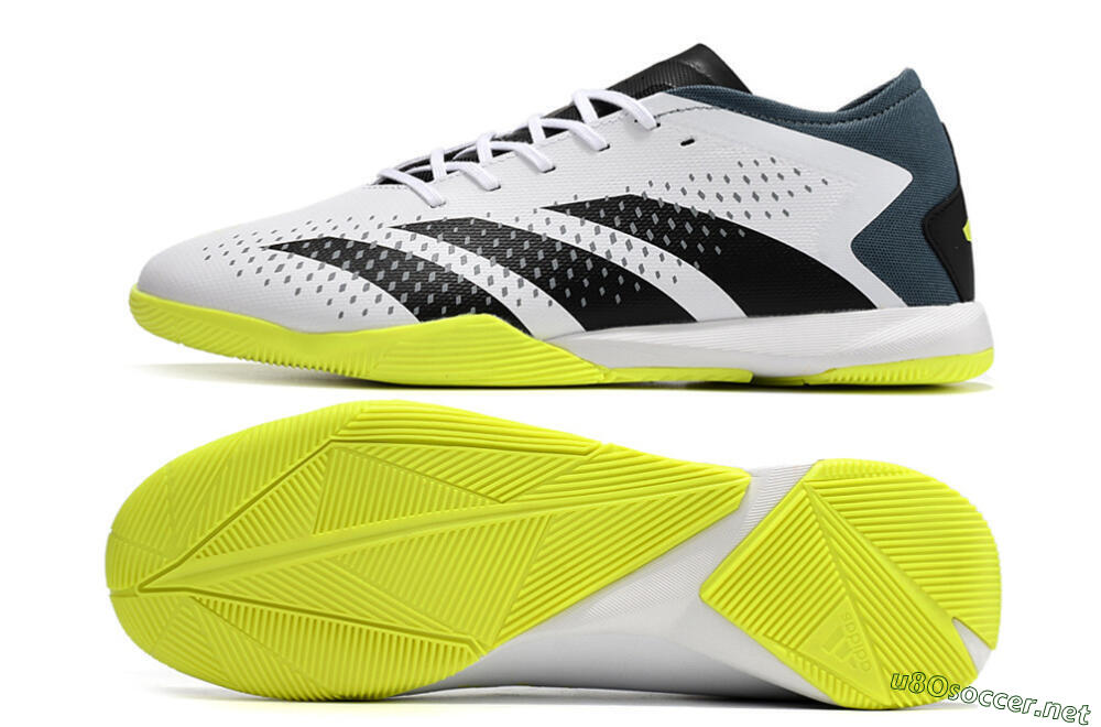 Men's Adidas Predator Accuracy.3 IC Football Shoes - White/Black/Blue 1
