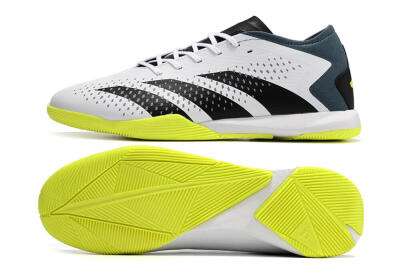 Men's Adidas Predator Accuracy.3 IC Football Shoes - White/Black/Blue