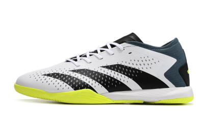 Men's Adidas Predator Accuracy.3 IC Football Shoes - White/Black/Blue