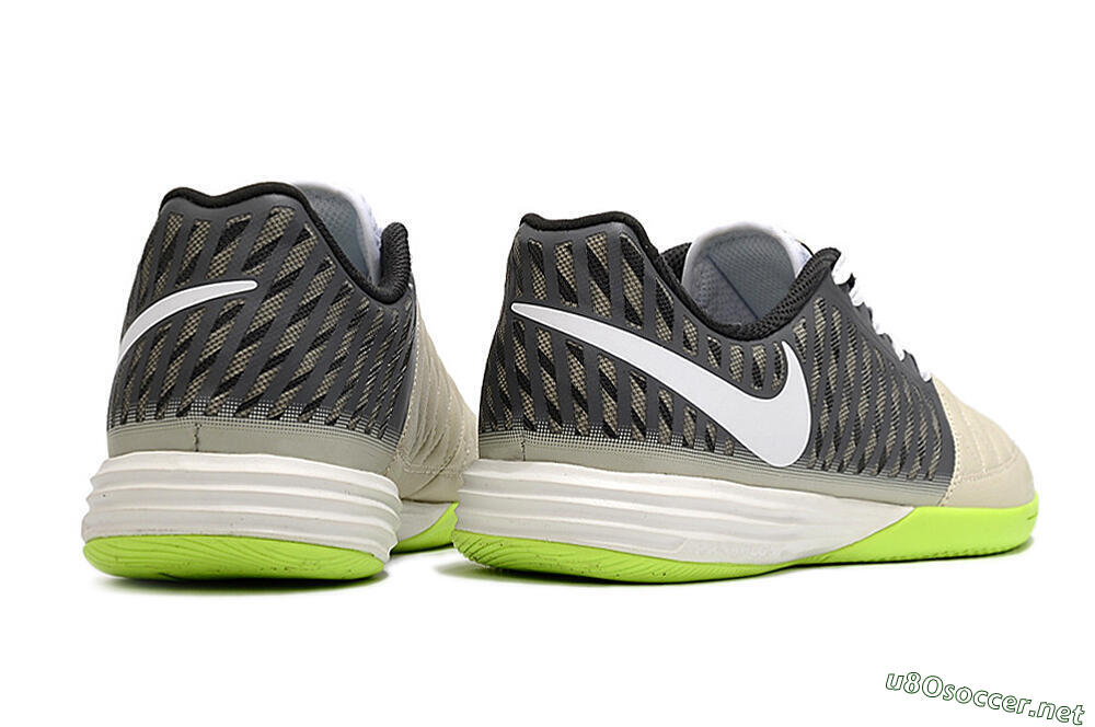 Men's Nike Lunar Gato II IC Football Shoes - Grey/Black/White 6