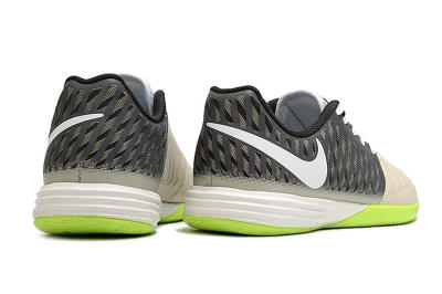Men's Nike Lunar Gato II IC Football Shoes - Grey/Black/White