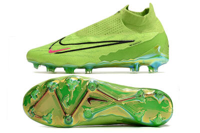 Men's Nike Phantom GX Elite DF Link FG Football Boots - Green/Black/Red