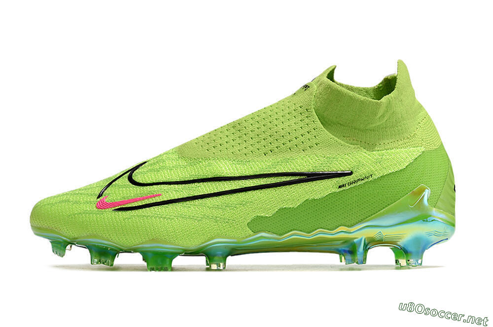 Men's Nike Phantom GX Elite DF Link FG Football Boots - Green/Black/Red 0