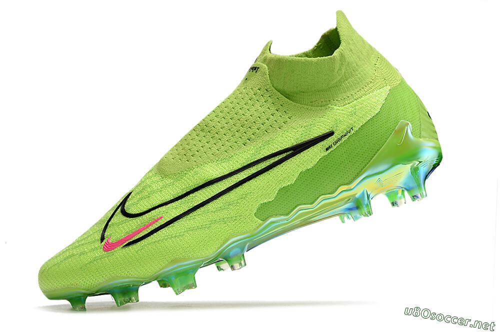 Men's Nike Phantom GX Elite DF Link FG Football Boots - Green/Black/Red 5