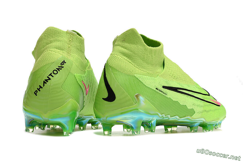 Men's Nike Phantom GX Elite DF Link FG Football Boots - Green/Black/Red 6