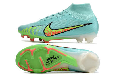 Men's Nike Air Zoom Mercurial Superfly 9 Elite FG Football Boots - Blue/Green/Black